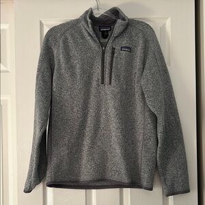 Patagonia Gray Quarter-Zip Fleece